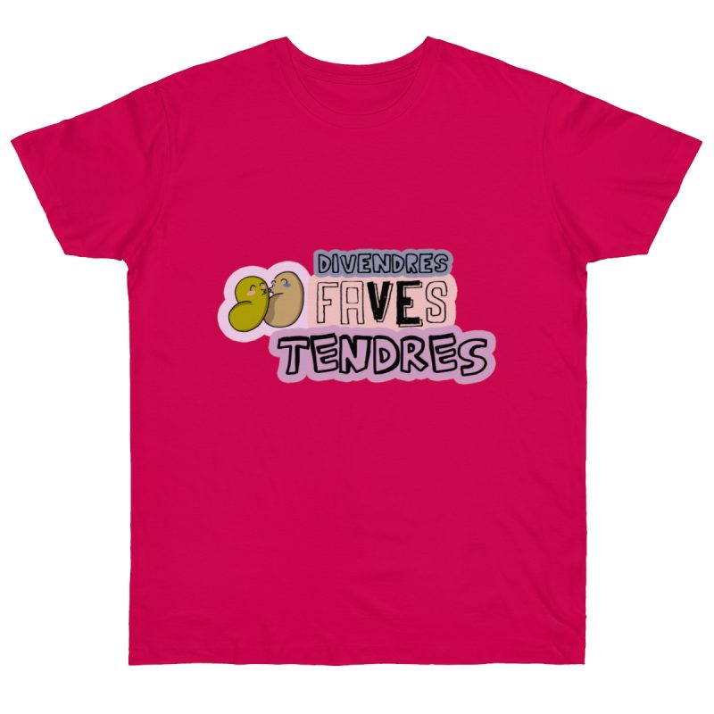 Camiseta punto liso - Fucsia - Camiseta «Divendres, faves tendres»