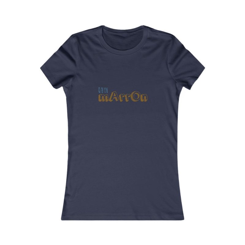 Camiseta mujer Favorite - Azul marino - Camiseta «Quin marrón»
