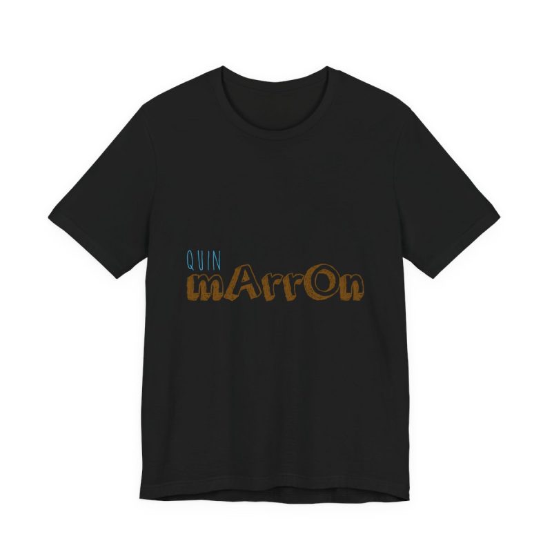 Camiseta jersey manga corta - Negro - Camiseta «Quin marrón»