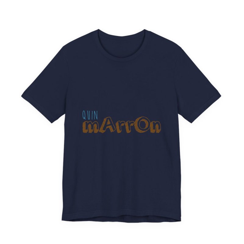 Camiseta jersey manga corta - Azul marino - Camiseta «Quin marrón»