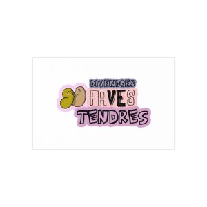 Tarjetas de visita (100 uds.) - Camiseta «Divendres, faves tendres»