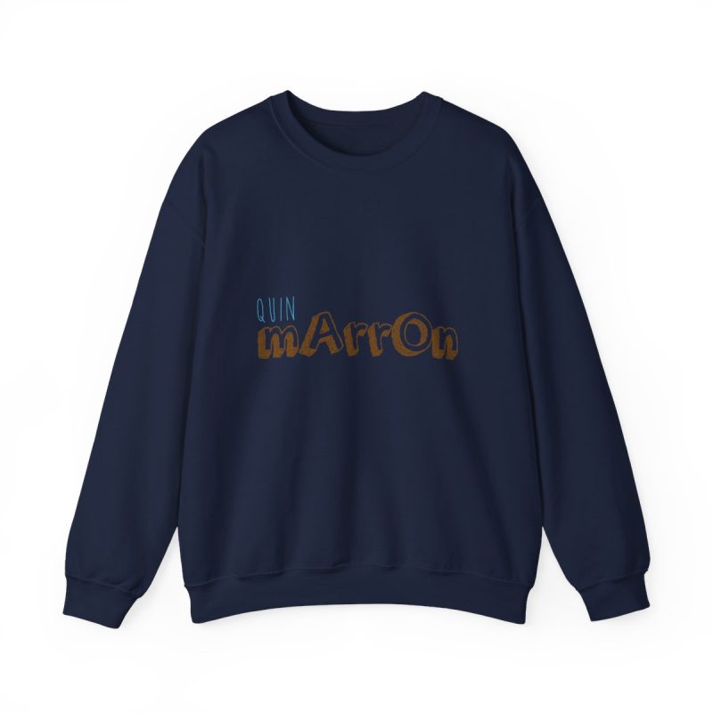 Sudadera cuello redondo - Azul marino - Camiseta «Quin marrón»