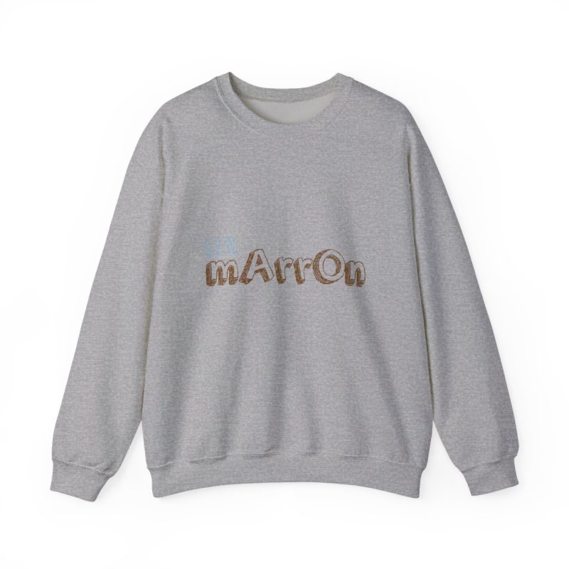 Sudadera cuello redondo - Gris deportivo - Camiseta «Quin marrón»