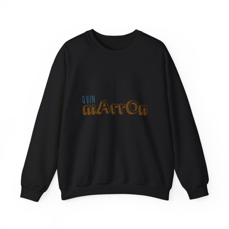Sudadera cuello redondo - Negro - Camiseta «Quin marrón»
