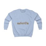 Sudadera infantil - Azul cielo - Camiseta «Quin marrón»
