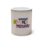 Taza magica que cambia de color - Negro - Camiseta «Divendres, faves tendres»