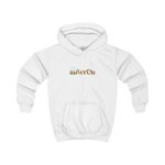 Sudadera con capucha infantil - Blanco artico - Camiseta «Quin marrón»