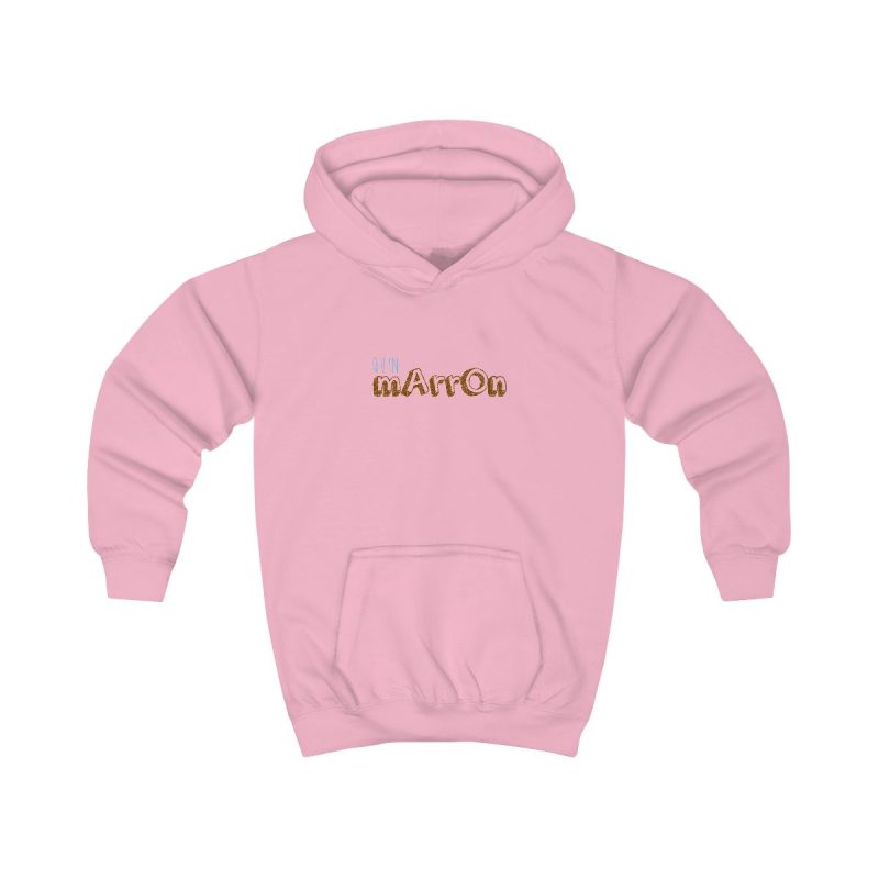 Sudadera con capucha infantil - Rosa bebe - Camiseta «Quin marrón»