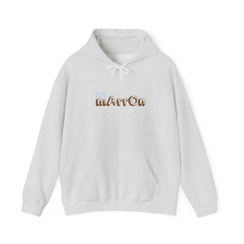 Sudadera con capucha - Gris ceniza - Camiseta «Quin marrón» Sudadera con capucha - Gris ceniza - Camiseta «Quin marrón»