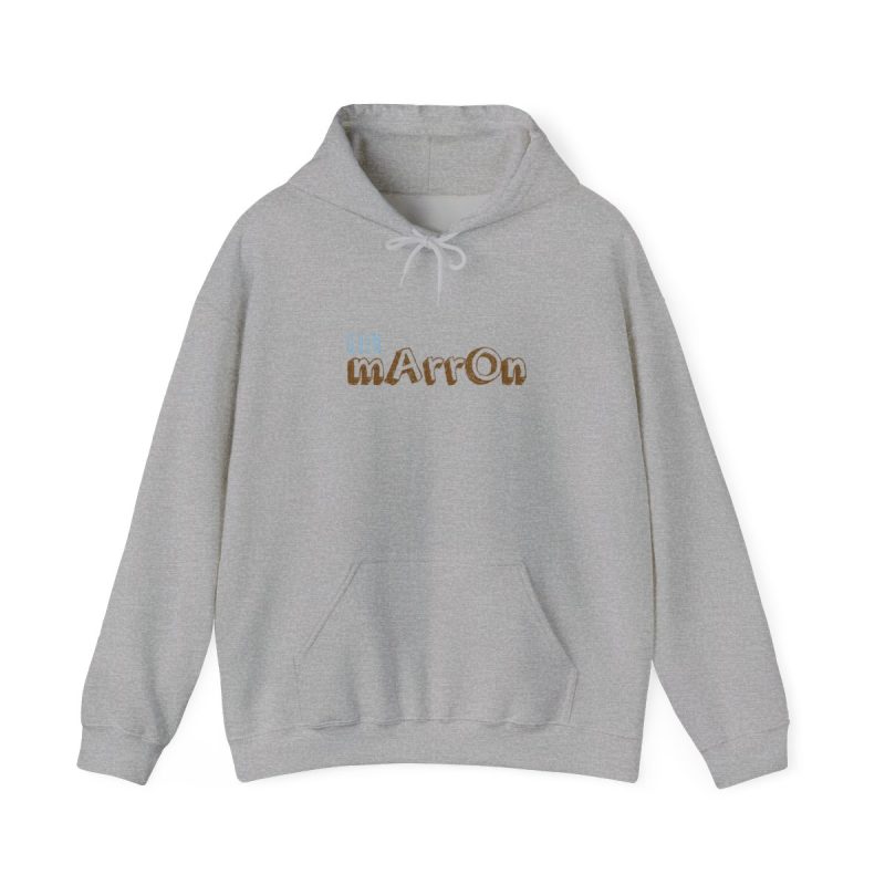 Sudadera con capucha - Gris deportivo - Camiseta «Quin marrón»