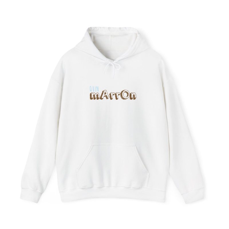 Sudadera con capucha - Blanco - Camiseta «Quin marrón»