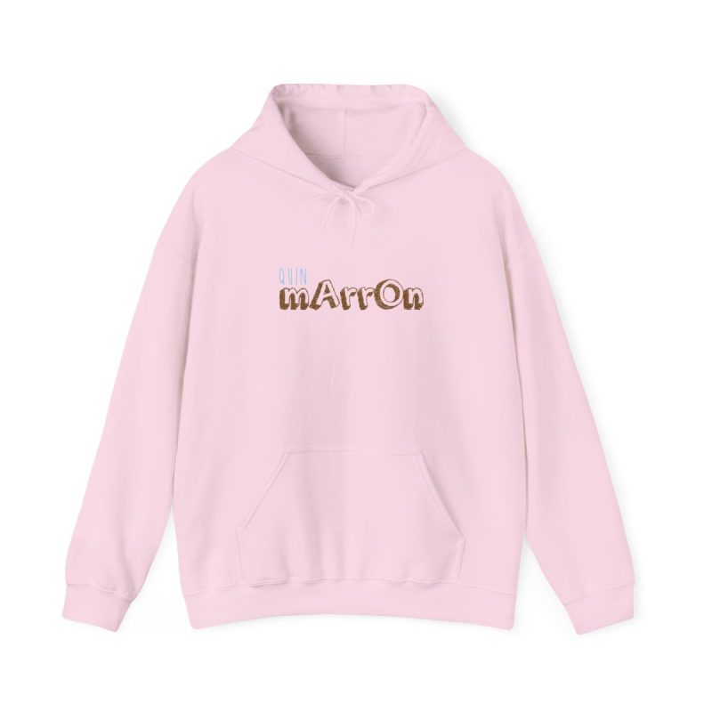Sudadera con capucha - Rosa claro - Camiseta «Quin marrón»