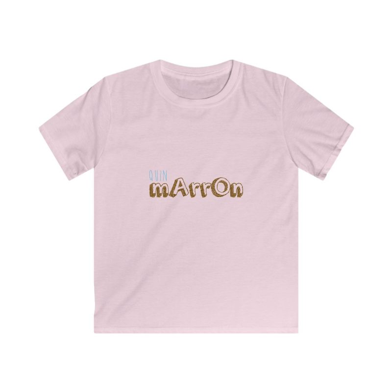 Camiseta infantil Softstyle - Rosa claro - Camiseta «Quin marrón»