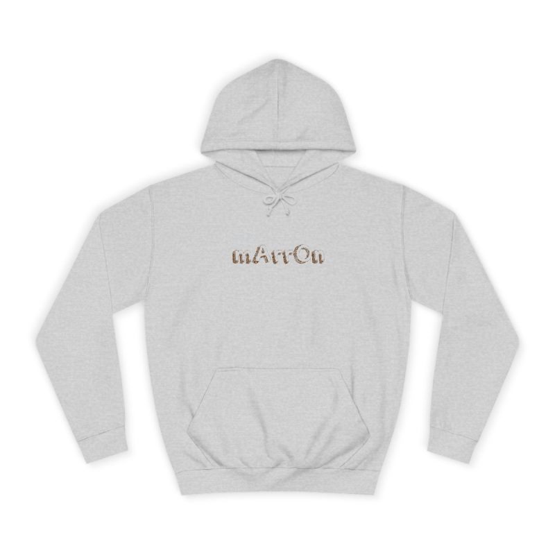 Sudadera universitaria - Gris jaspeado claro - Camiseta «Quin marrón»