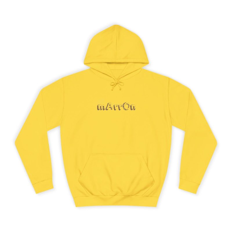 Sudadera universitaria - Amarillo sol - Camiseta «Quin marrón»