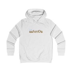 Sudadera universitaria mujer - Blanco artico - Camiseta «Quin marrón»