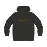 Sudadera universitaria mujer - Negro azabache - Camiseta «Quin marrón» Sudadera universitaria mujer - Negro azabache - Camiseta «Quin marrón»