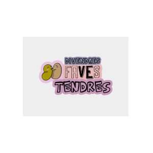 Panel de aluminio - Camiseta «Divendres, faves tendres»