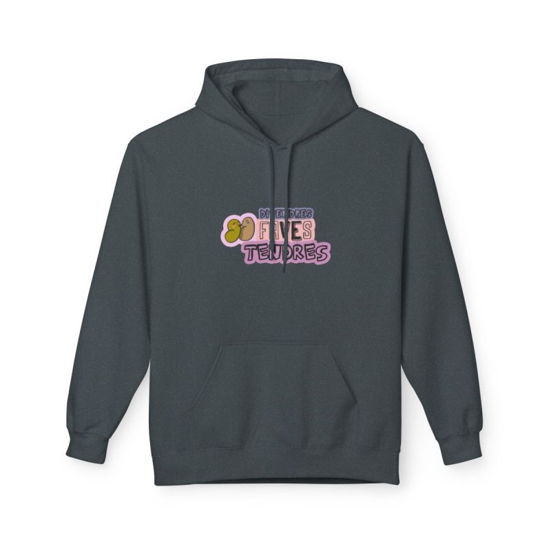 Sudadera Softstyle con capucha - Gris oscuro jaspeado - Camiseta «Divendres, faves tendres»