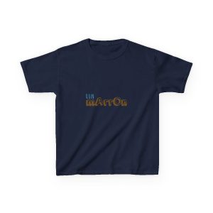 Camiseta infantil algodon grueso - Azul marino - Camiseta «Quin marrón»