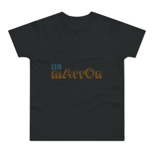 Camiseta hombre punto liso - Negro - Camiseta «Quin marrón»