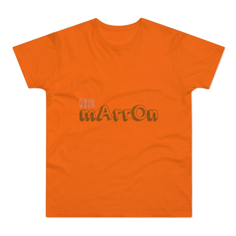 Camiseta hombre punto liso - Naranja - Camiseta «Quin marrón»