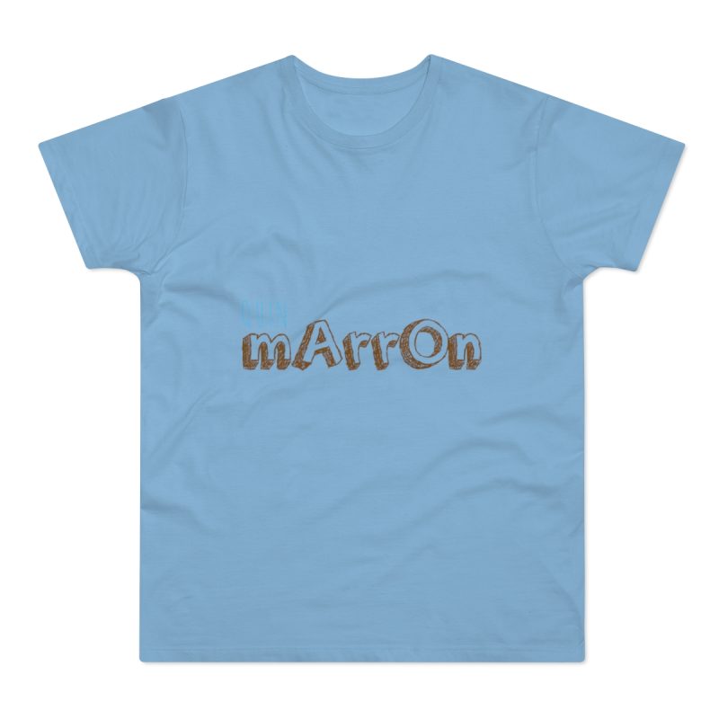Camiseta hombre punto liso - Azul cielo - Camiseta «Quin marrón»