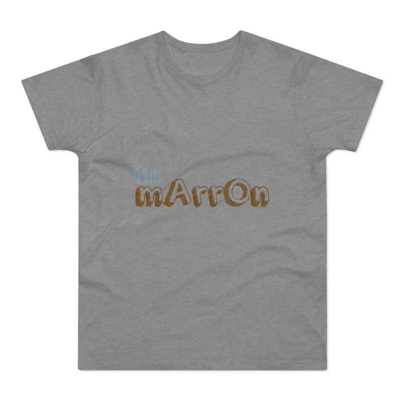 Camiseta hombre punto liso - Gris deportivo jaspeado - Camiseta «Quin marrón»