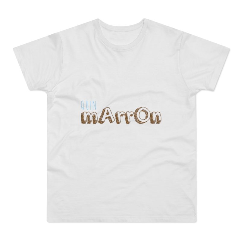 Camiseta hombre punto liso - Blanco - Camiseta «Quin marrón»