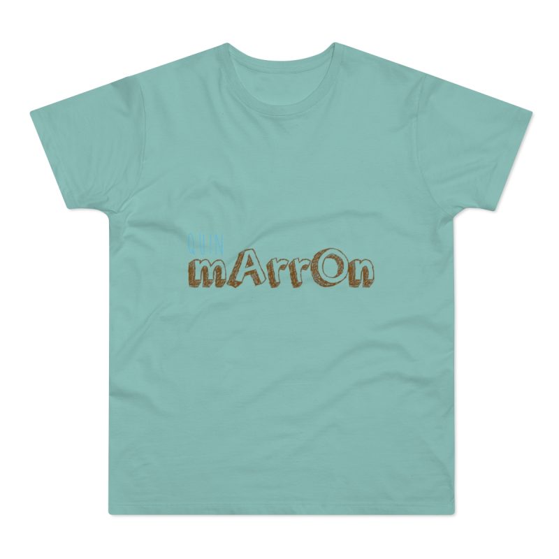 Camiseta hombre punto liso - Verde menta - Camiseta «Quin marrón»
