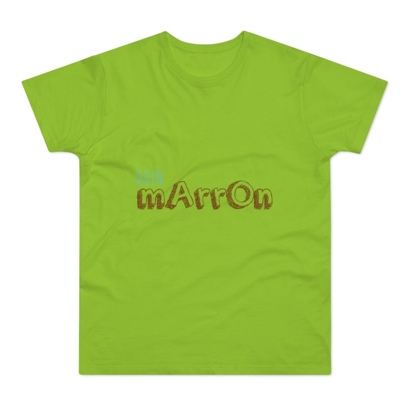 Camiseta hombre punto liso - Verde orquidea - Camiseta «Quin marrón»
