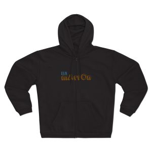 Sudadera capucha con cremallera premium - Negro - Camiseta «Quin marrón»