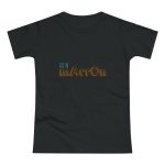 Camiseta mujer punto liso - Negro - Camiseta «Quin marrón»