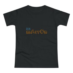 Camiseta mujer punto liso - Negro - Camiseta «Quin marrón»