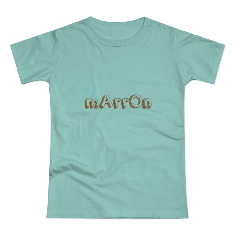 Camiseta mujer punto liso - Verde menta - Camiseta «Quin marrón»