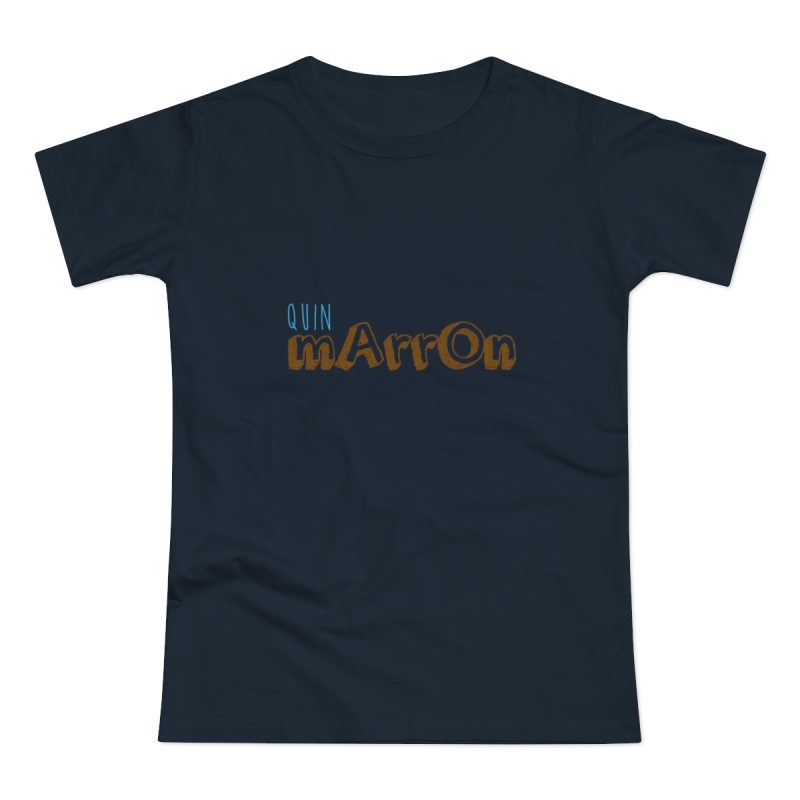 Camiseta mujer punto liso - Azul marino - Camiseta «Quin marrón»