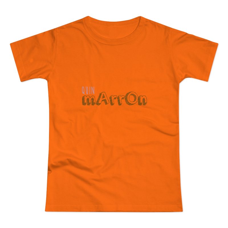 Camiseta mujer punto liso - Naranja - Camiseta «Quin marrón»