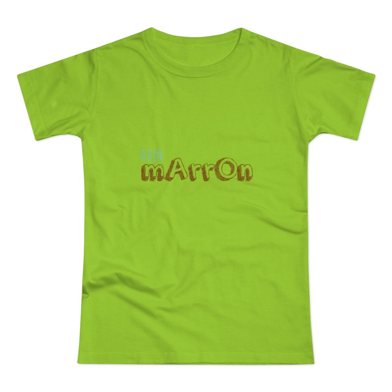 Camiseta mujer punto liso - Verde orquidea - Camiseta «Quin marrón»