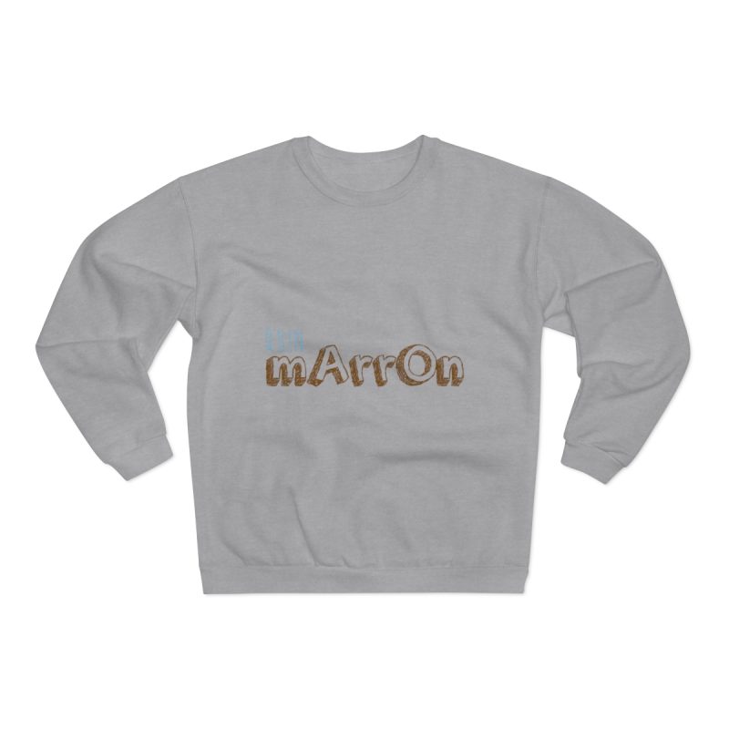 Sudadera cuello redondo premium - Gris jaspeado claro - Camiseta «Quin marrón»