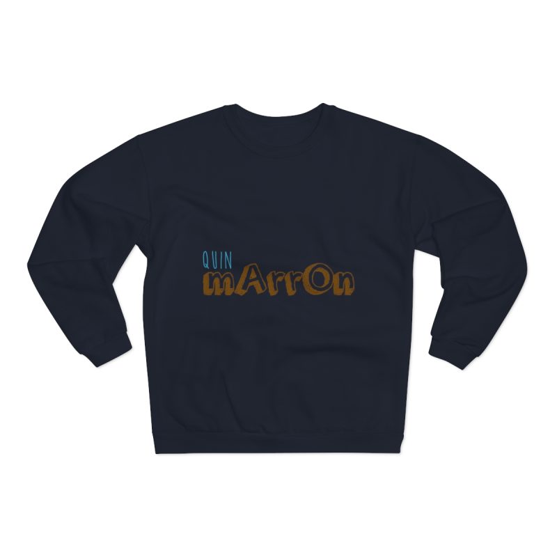 Sudadera cuello redondo premium - Azul marino - Camiseta «Quin marrón»