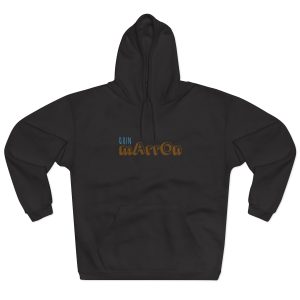 Sudadera con capucha cerrada - Negro - Camiseta «Quin marrón»