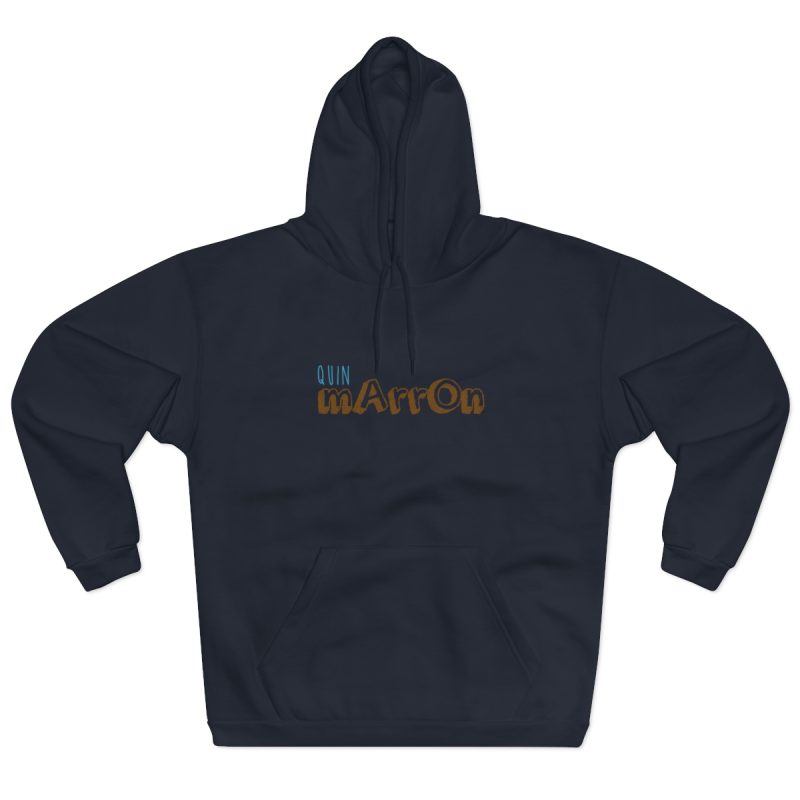 Sudadera con capucha cerrada - Azul marino - Camiseta «Quin marrón»