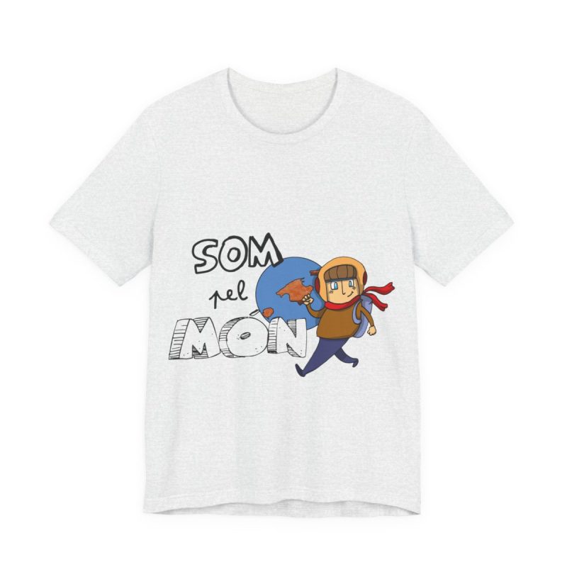 Camiseta jersey manga corta - Gris ceniza - Camiseta «Som pel món»