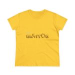 Camiseta mujer algodon medio - Amarillo margarita - Camiseta «Quin marrón»