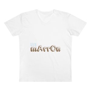 Camiseta hombre cuello de pico Presenter - Blanco - Camiseta «Quin marrón»