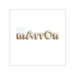 Pegatinas de vinilo cuadradas - Camiseta «Quin marrón»