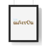 Poster enmarcado vertical - Negro - Camiseta «Quin marrón» Poster enmarcado vertical - Negro - Camiseta «Quin marrón»