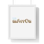 Poster enmarcado vertical - Blanco - Camiseta «Quin marrón» Poster enmarcado vertical - Blanco - Camiseta «Quin marrón»