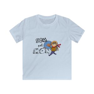 Camiseta infantil Softstyle - Azul claro - Camiseta «Som pel món»