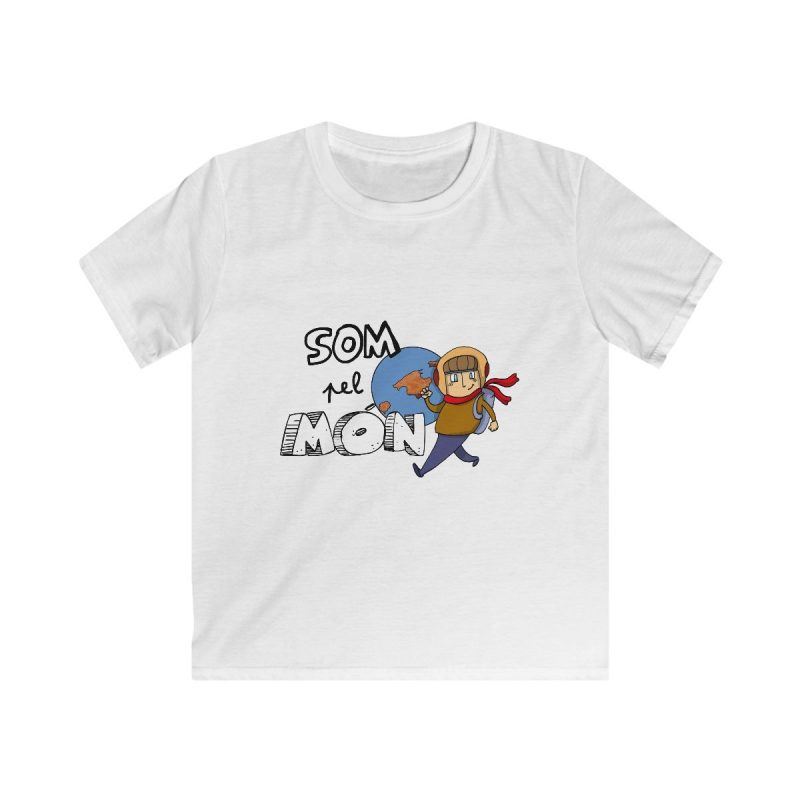 Camiseta infantil Softstyle - Blanco - Camiseta «Som pel món»